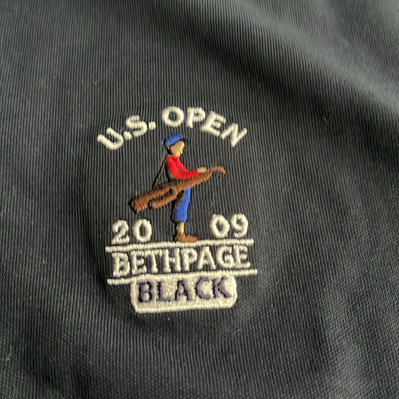 Brand New Ashworth 109th US Open Bethpage Black navy polo USGA (Embroidered logo - Picture 1 of 11